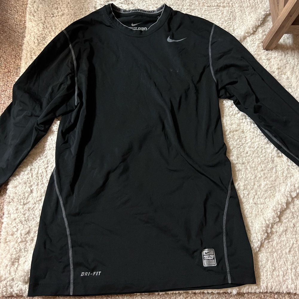 Nike Pro Combat Black Long Sleeve
